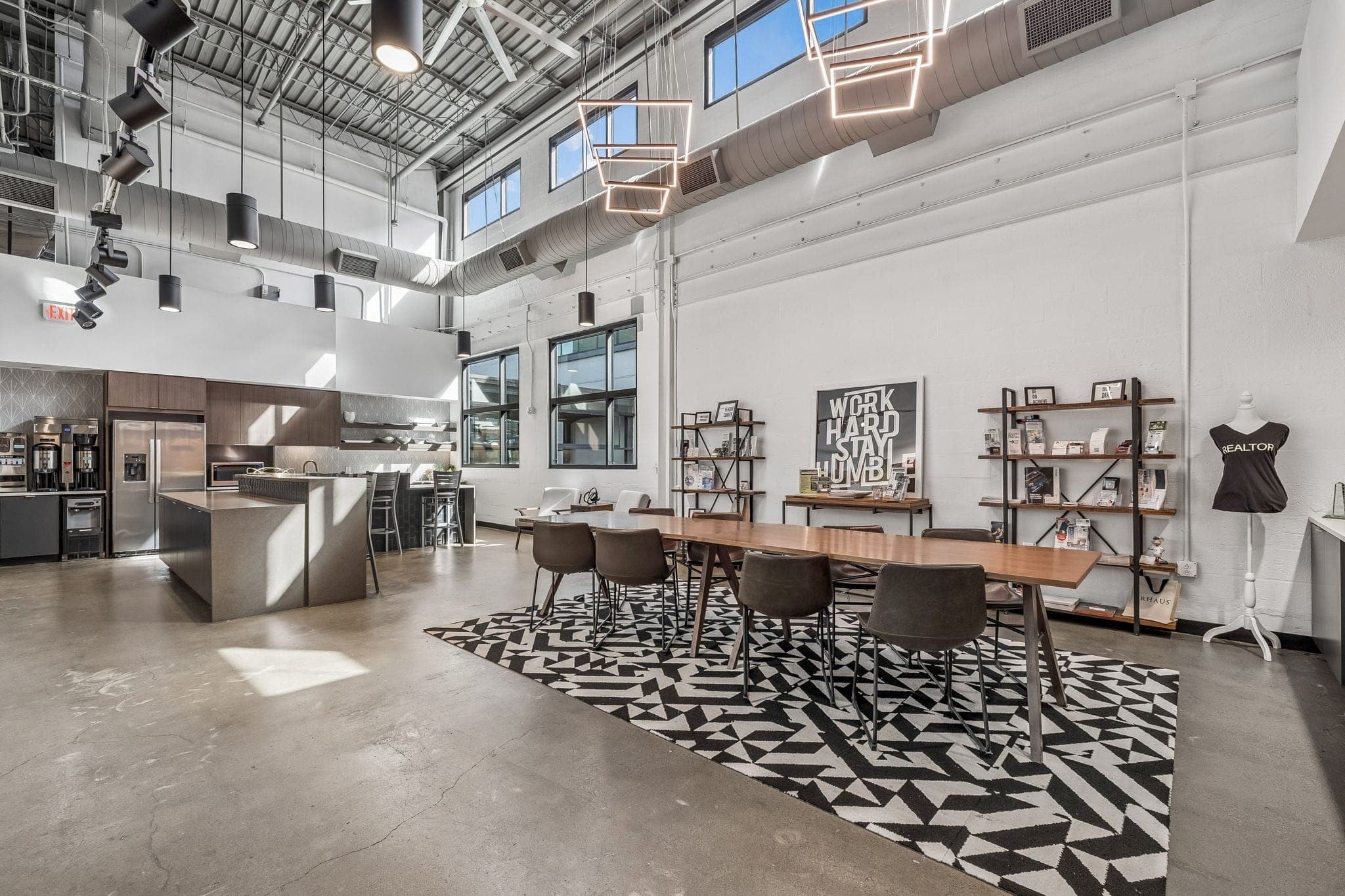 The open workspace and café inside KW Nashville Music City — where Empower agents build their businesses